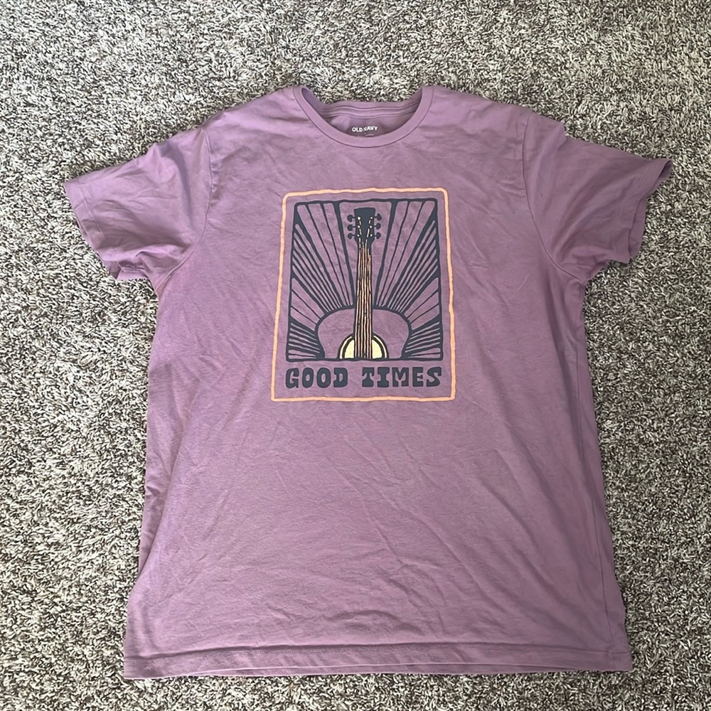 Purple graphic tee